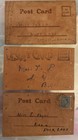 Lot Of 3 Antique Novelty Leather Postcards  Rare