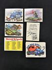 Weird Wheels Complete Set Of 55 Sticker Cards Topps 1980 Odd Rods Nm mt
