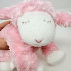 Gund Baby Pink Winky Lamb Rattle Plush Lovey Security 58131 Stuffed Animal Toy
