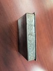 Vintage Embossed Silver Tone Hand Painted Persian Trinket Treasure Pill Box 
