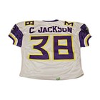 Calvin Jackson Birmingham Thunderbolts 2001 Game Used Away Jersey Size 50 Short