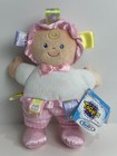 Nwt Taggies Satin Tags Mary Meyer Pink White Stuffed Plush Baby Doll Toy Lovey