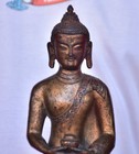 9 2  Old Chinese Copper Buddhism Shakyamuni Amitabha Buddha Statue Sculpture
