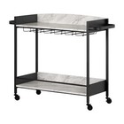 Bar Cart With Wine Glass Rack City Life South Shore