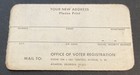 1970 Fulton County Georgia Voter Registration Card Peachtree Hills Rec Center