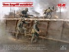 Icm 35723 -    zum Angriff Vorw  rts     Wwi German Soldiers  1 35 Plastic Model Kit