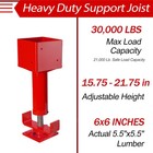 Naxvio 6x6 Actual 5 5x5 5 Screw Jack Adjustable House Floor Jacks For Leveling