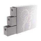 Dragon Shield Fortress Card Drawers White Storage Box New Mtg Pokemon Tcg