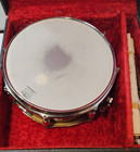 Rare Vintage 8 Lug Snare Drum Blue Sparkle W case  Stand  Accessories