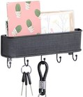 Key Holder Mail Rack Entryway Wall Mount Hook Shelve Key Organizer Letter Sorter