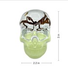 Real Spider Glow In The Dark Resin Skull 3in Oddities Gothic Display Gift