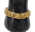 Loyal Order Of The Moose Bracelet Masonic Heart Curb Links Size 6 5 Vintage