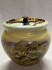 Vintage Comoys Of London Ceramic Tobocco Humidor Jar By Royal Winton Pheasant 