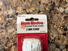 Vtg Warm Window 20 Yards Of 2 Mm Cord And Plastic Rings