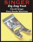 For Singer Slant Needle Snap On Zig Zag Foot Feet   313150  b  Zigzag