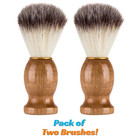 3 In 1 Men Shaving Brush Set Wooden Handle Shaving Brushes Stand Holder Mug Bowl