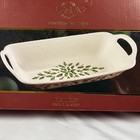 Lenox Holiday Christmas Bread Basket Holly Berry 13 5 Inches New In Box