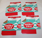 Vintage Double Cola Cardboard 6 Pack Carrier Holder Carton  Lot Of 4 Nos Bottle