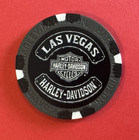 Harley Davidson Poker Chip Las Vegas Nevada Gray black white