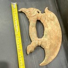 Ancient Near Eastern Bronze Rare Axe With Wild Animal Figure  Circa 200-250bc