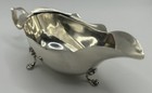 Jones   Crompton 1908  Birmingham Solid Silver Shallow Sauce Boat   47gms 13cm