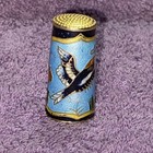 Vintage Cloisonn   Enamel Thimble - Excellent Condition - Hand Painted