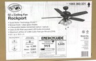 Hampton Bay Rockport 52 In  Bronze Led Ceiling Fan With Light Kit New