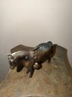 Vintage Rare Cast Metal Horse Figurine Still Coin Bank