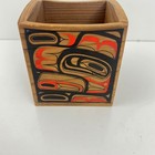 Vintage Northwest Coast Western  Red Cedar Wood   Box By Louis V Larsen