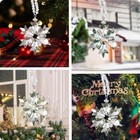 2023 Annual Edition Snowflake Clear Crystal Christmas Ornament Snowflake Ornamen
