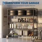 Heavy Duty Wire Shelving W wheels 47  W Adjustable 4 5 6tier Garage Storage Rack