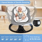 Electric Baby Swing usable In Summer And Winter  5 Speed Modes Of Gentle Swaying