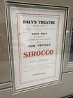 Vintage Dalys Theatre Sirocco Noel Coward Ivor Novello Framed Photo Playbill Uk