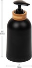 Soap Dispenser  16oz  Pump  Hand Soap  Dish Black 