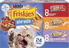 4pk Purina Friskies Shreds In Gravy Variety Wet Cat Food  5 5 Oz  24 Cans