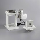 Electric Meat Tenderizer Motor Attachment Two Legs Clamps White Stainless Steel