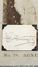 Agnes Huntington  1864-1953  Cut Autograph 1880 s American Opera Signer Jsa Loa