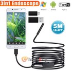 8led Usb Snake Endoscope Borescope Hd Inspection Camera Scope For Android Type C