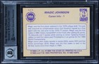 Lakers Magic Johnson Signed 1986 Star  6 Card Auto Grade Gem 10  Bas Slabbed
