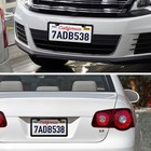 License Plate Frames Black 2 Pack Rustproof Stainless Steel License Plate Holder