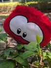 Smiling 4in Red Puffle Plush Pillow