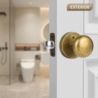 Antique Brass Bronze Privacy Door Knobs Interior Zinc Alloy Door Knob