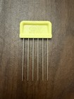 Vintage Styl-lift Hair Pick Comb Cournoyer Industries Yellow Metal Teeth In Box