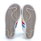 Big Kids 2 Adidas Superstar C Sneakers Shoes Athletic White Black Red Leather