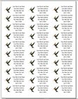 150 Hummingbird Mailing Return Address Labels Personalized  1 X 2 5 8 In 