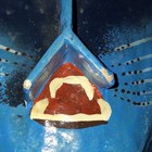 Blue Mask By Gina Truex     Hand-painted Folk Art 