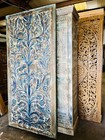 Vintage Carved Tree Of Life Wall Art Reclaimed Wood Farmhouse Barn Door 84x40