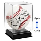 Baseball Display Case Cube Uv Protected Autographed Memorabilia Holder 1