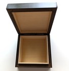 Vintage Carved Wood Box Small Painted Trinket Jewelry Poland Floral 4x4 