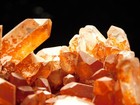 Larger  100  Natural Golden Healer Quartz Crystal Cluster From Brazil 249gr